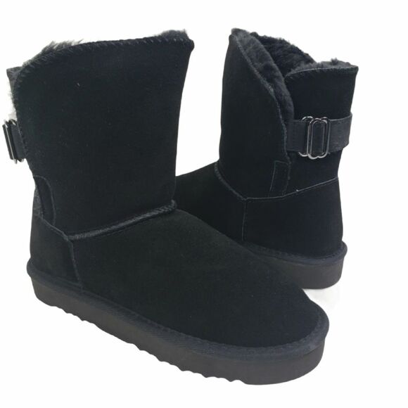 Style & Co Boots Women's 6 M Black Suede Winter  Booties Teenyy - Picture 1 of 6